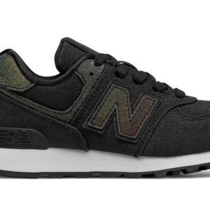 Kids' 574 Black Glitter New Balance Size 11.5